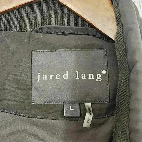 Jared Lang Down Men's L Puffer Coat Full Zip/ Button - Picture 6 of 10